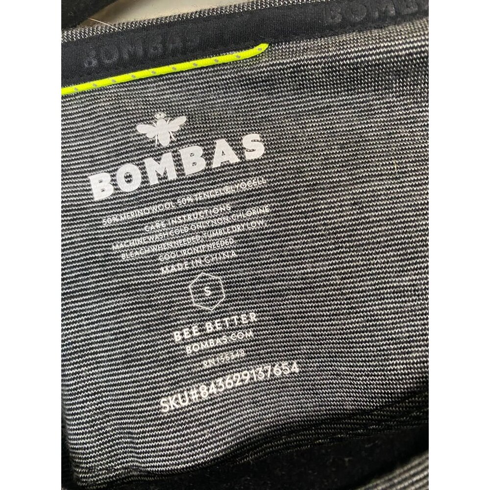 Bombas Womens Long Sleeve Merino Wool Top Size Small Gray Baselayer Lightweight - Picture 3 of 12